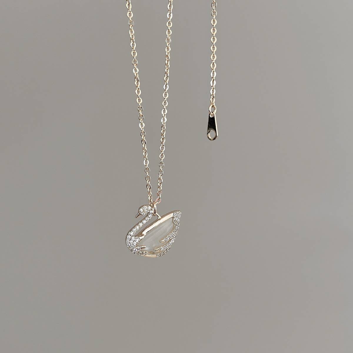 2024 NEW SWAN CLAVICLE CHAIN NECKLACE_CWAJE1253