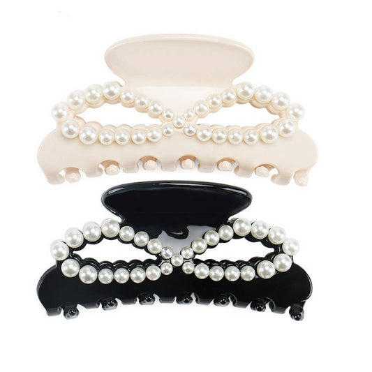 ACETATE MOONLIGHT LARGE CLIP HAIR SHARK CLIP_CWAHA4254