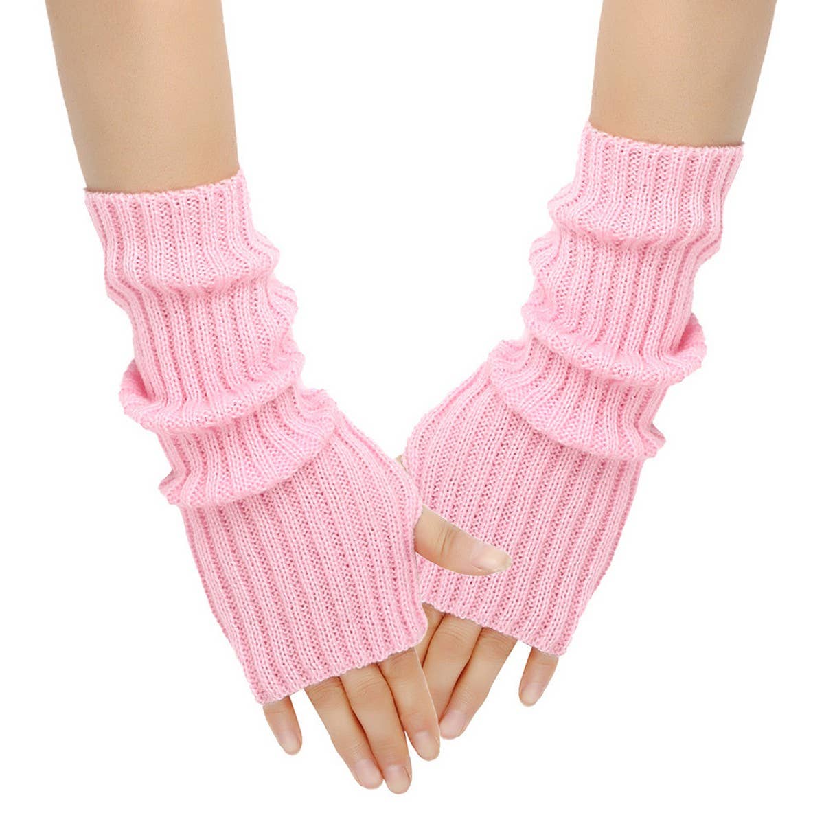 CWMM10077_KNIT FINGERLESS ARM WARMERS WOMEN