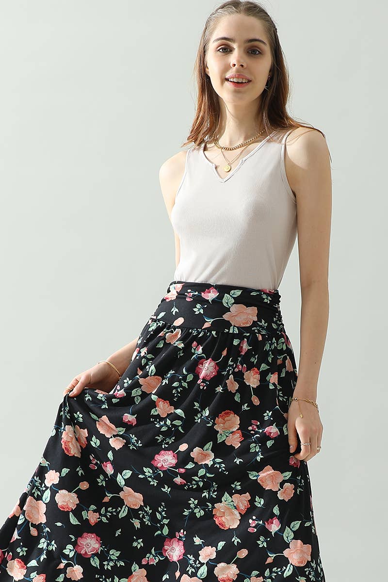 CWTTK233_V NECK SOFT MODAL SLEEVLESS T SHIRT TANK TOP