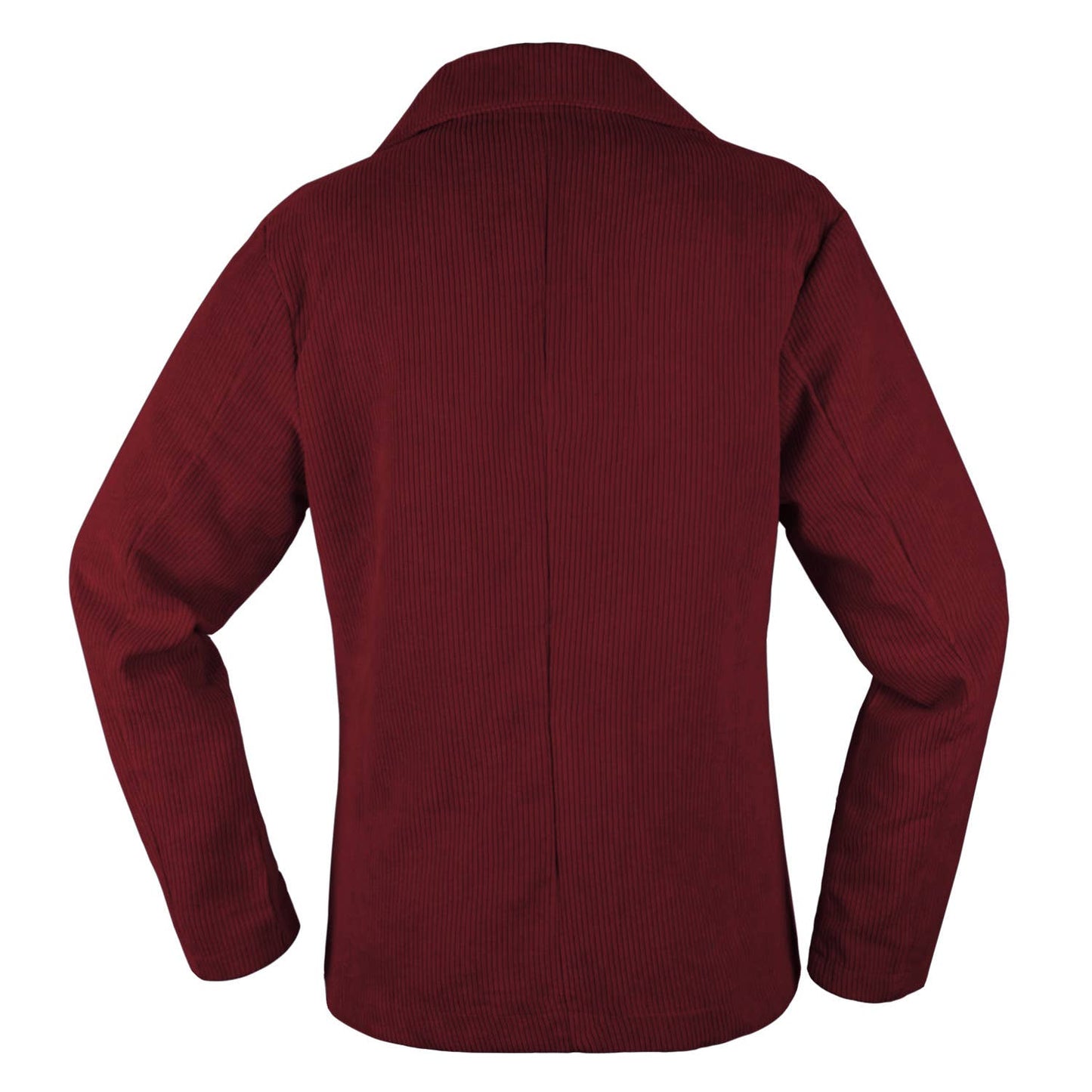 CORDUROY JACKET SOLID COLOR SUIT BUTTON COAT