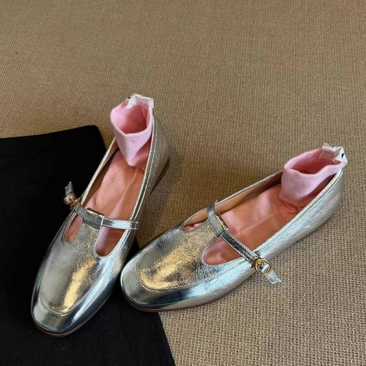Vintage Leather Mary Jane Loafers