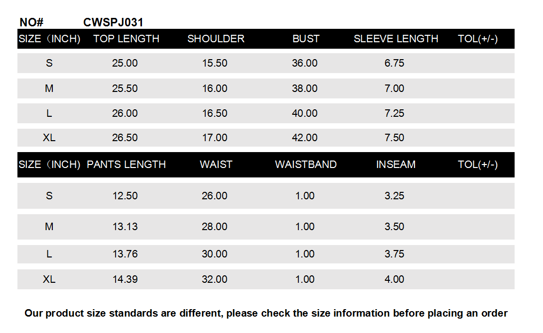 CWSPJ031_SHORT SLEEVE TOP WITH SHORTS PAJAMA SET