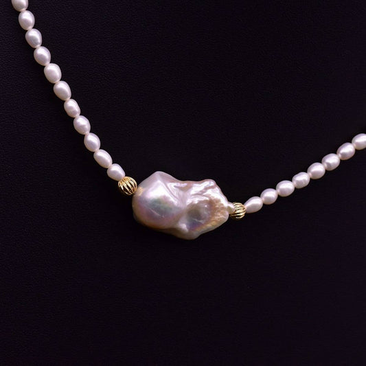 HIGH-END FASHION HANDMADE PEARL NECKLACE SET