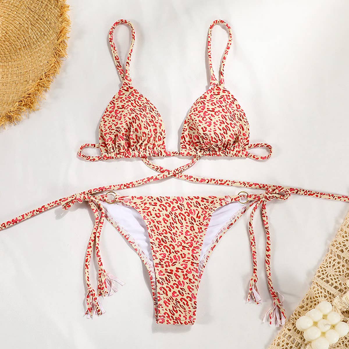 Sexy Nylon Bikini - Tie-Front Women's Swimwear