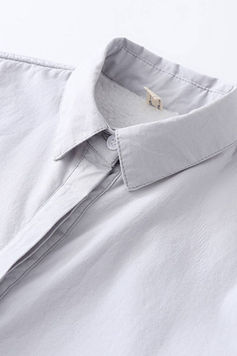 CWTSTL2246_PLUSH PURE COTTON LITERARY FRESH LONGSLEEVE SHIRT