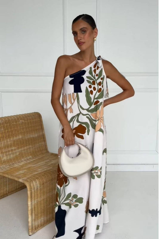 CWDMD5989_SUMMER OFF-SHOULDER TIE FRENCH ELEGANT LONG SKIRT