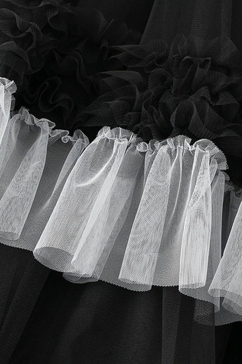 CWBLS0517_VOLUMINOUS TIERED TULLE SKIRT WITH ELASTIC WAIST