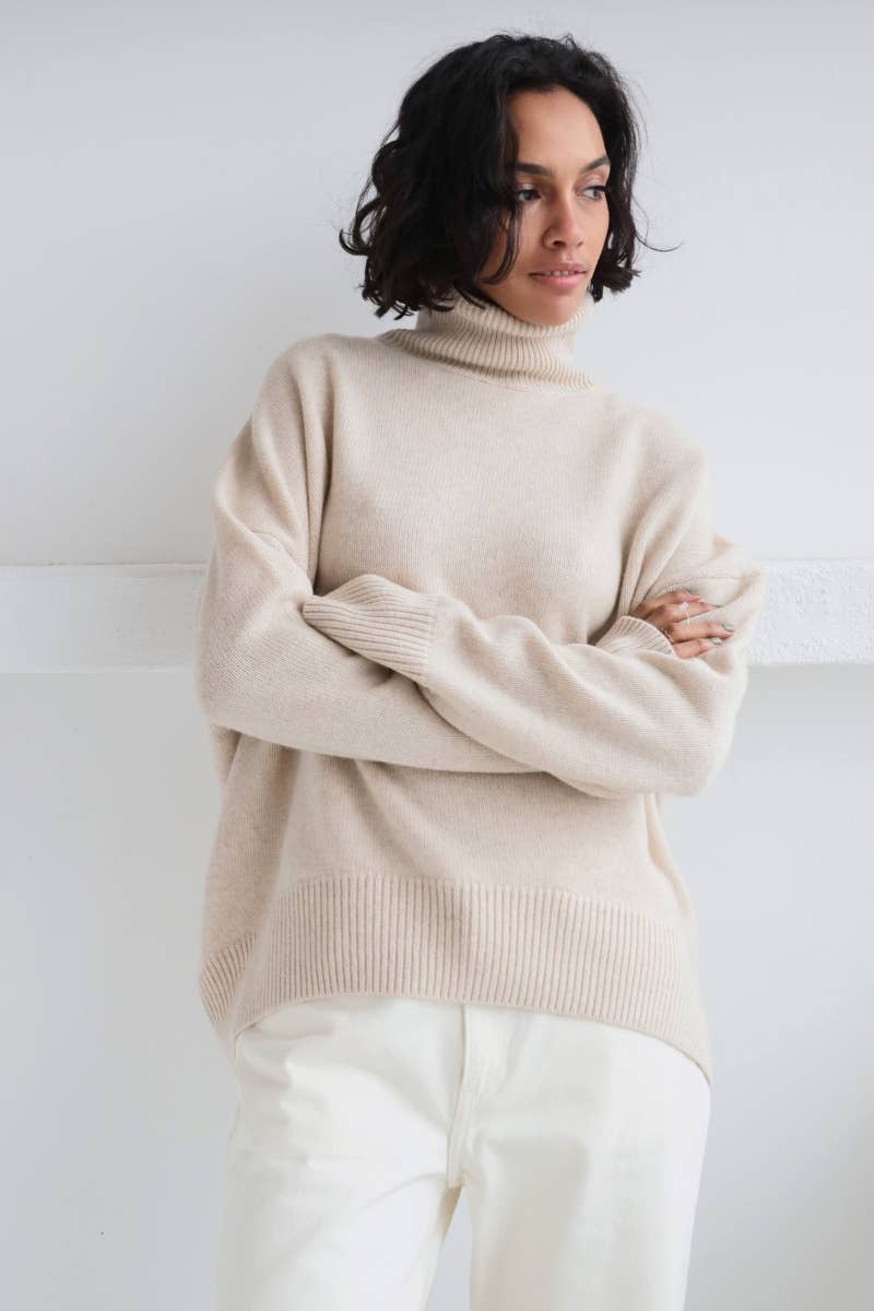 CWOSWL6630_THICK TURTLENECK SWEATER WITH LONG SLEEVES