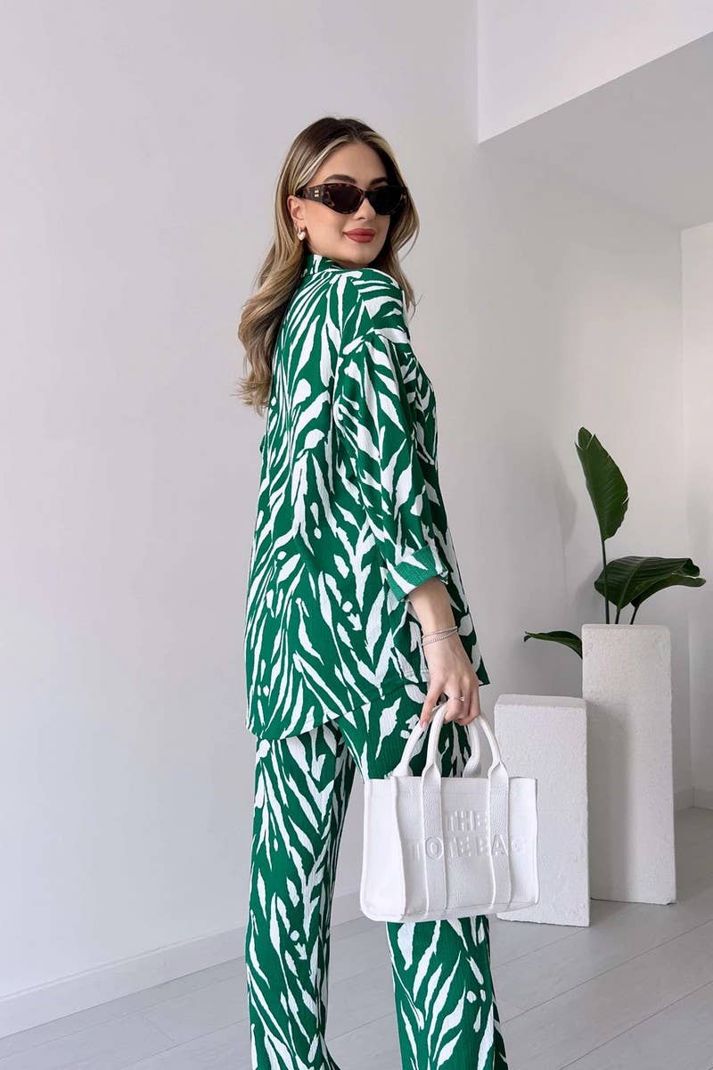 CWSS1062_SPRING WOMEN'S FASHION CASUAL TWO-PIECE SUIT