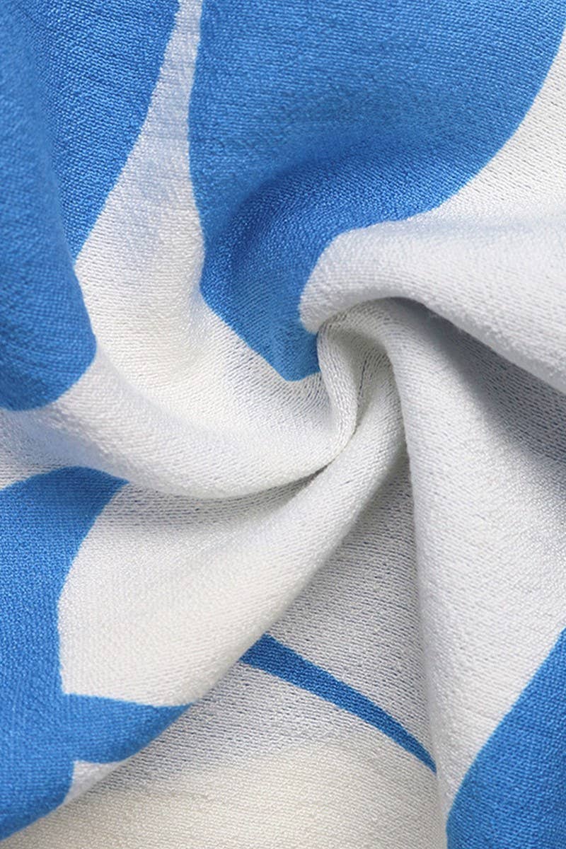 CWDMD6281_TROPICAL HALTER NECK SPLIT HEM BEACH DRESS