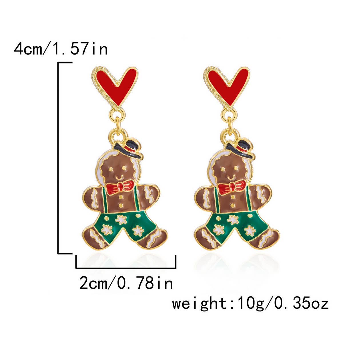 NEW CHRISTMAS BELL ASYMMETRICAL EARRINGS