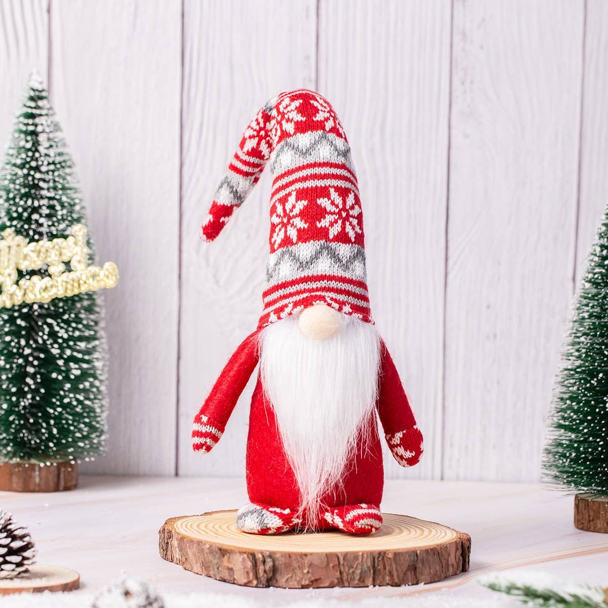 CHRISTMAS FACELESS OLD MAN WINDOW DECORATION