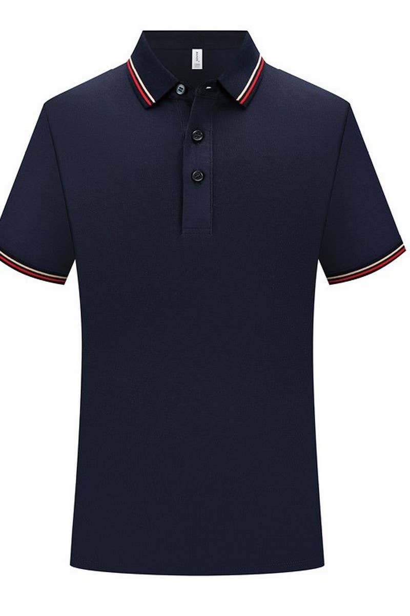 CWTBLS02446_BREATHABLE POLO SHORT SLEEVE CASUAL T-SHIRT