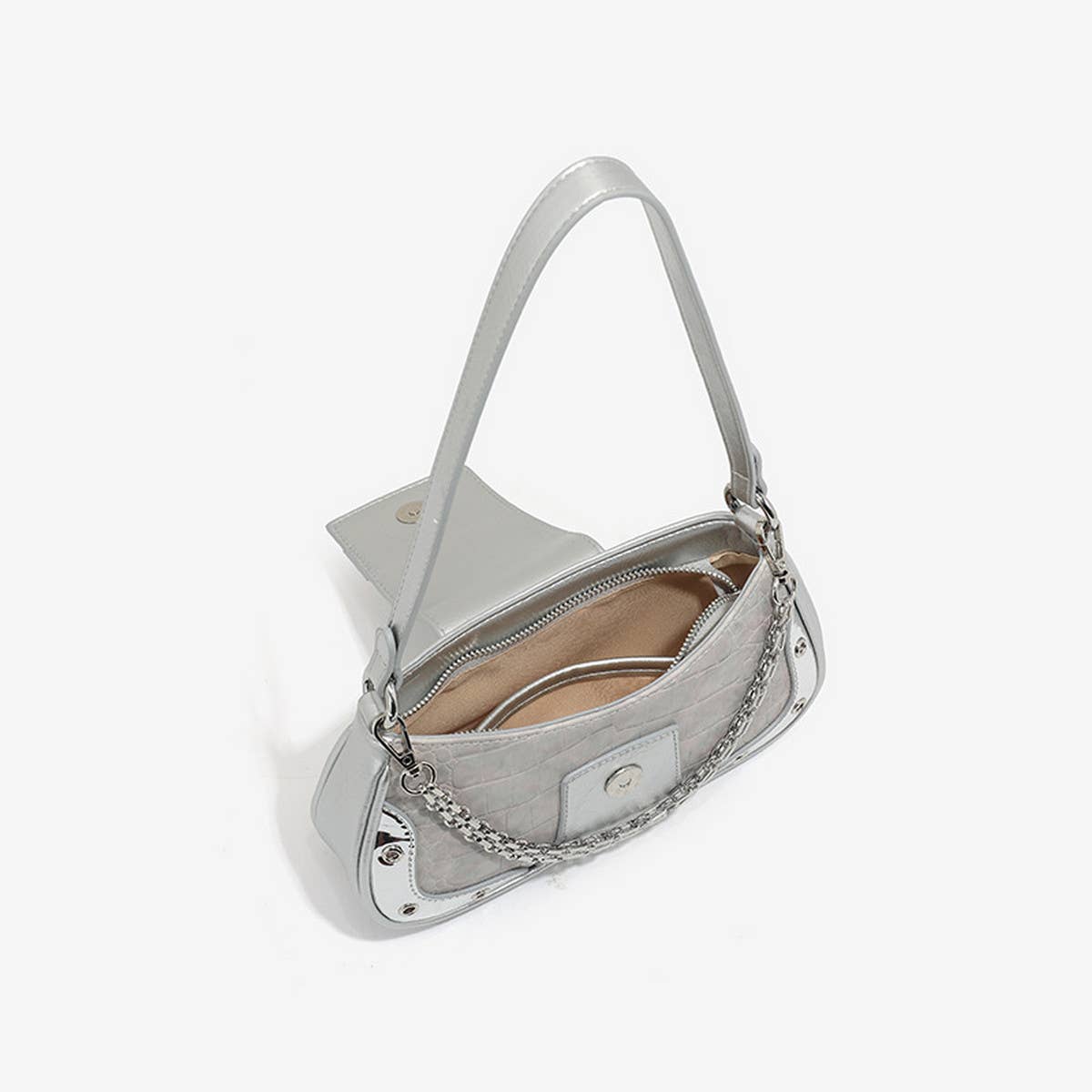 GYM STYLE RIVET SHOULDER BAG_CWAB2987
