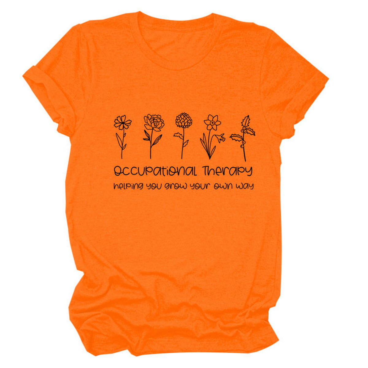 Women?™s Short Sleeve Tee, Round Neck Print Top_CWTTS1491