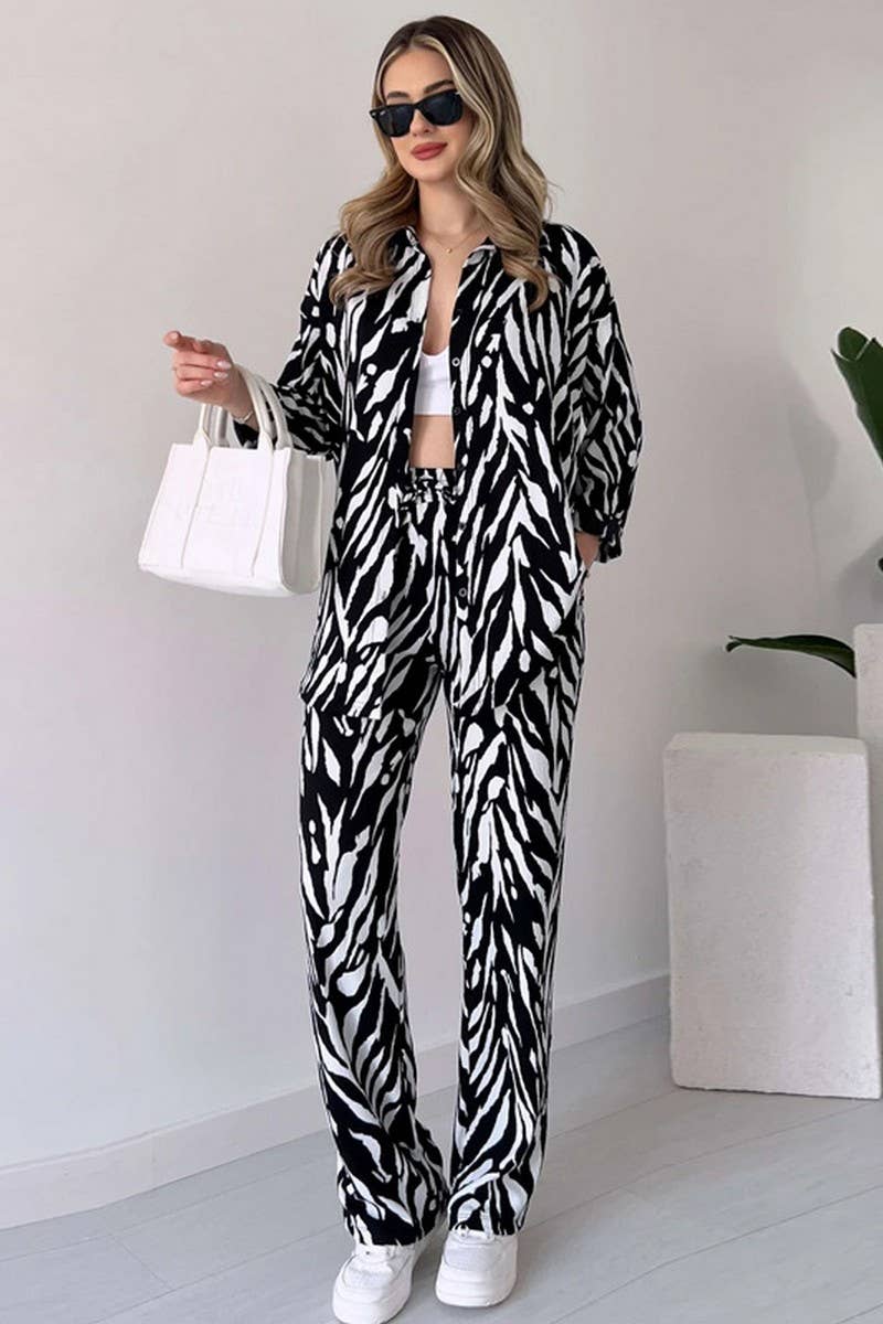 CWSS1062_SPRING WOMEN'S FASHION CASUAL TWO-PIECE SUIT