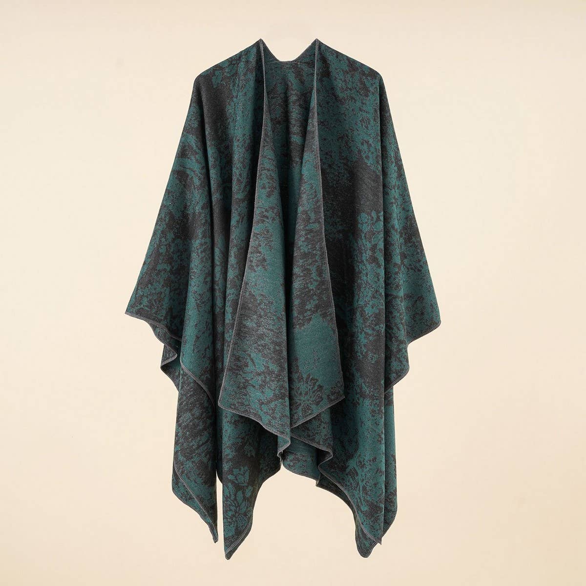 NEW FASHION RETRO FLORAL SLIT SHAWL FOR WOMEN