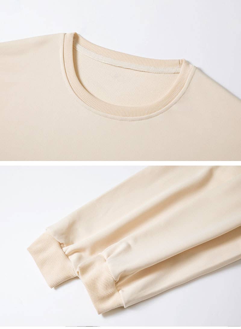 Blessed printed round-neck thin sweatshirt