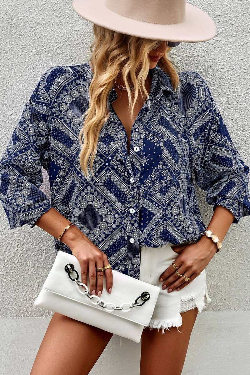 CWTBLL3762_FOUR SEASONS TEMPERAMENT COMMUTER SHIRT