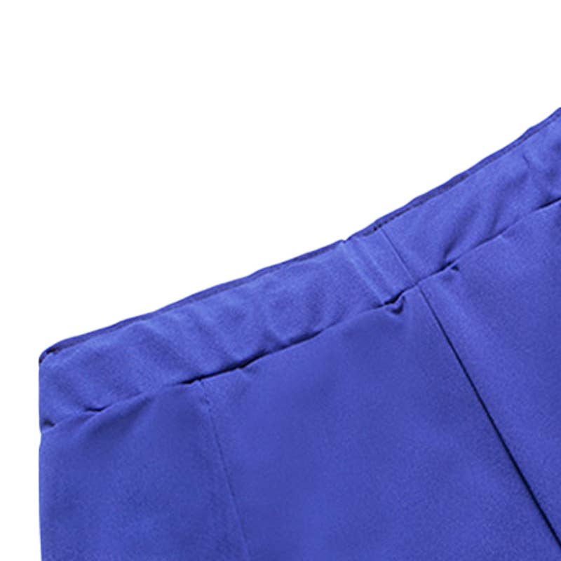 ELASTIC-WAISTED HIGH-WAISTED STRETCH HAREN PANTS