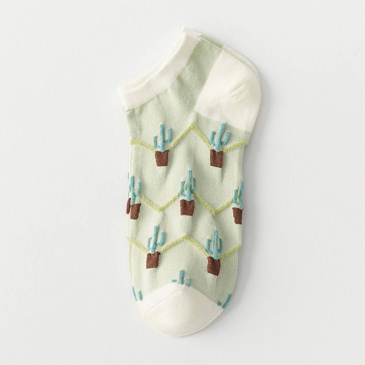 GREEN BOAT SOCKS BREATHABLE SUMMER COTTON SOCKS