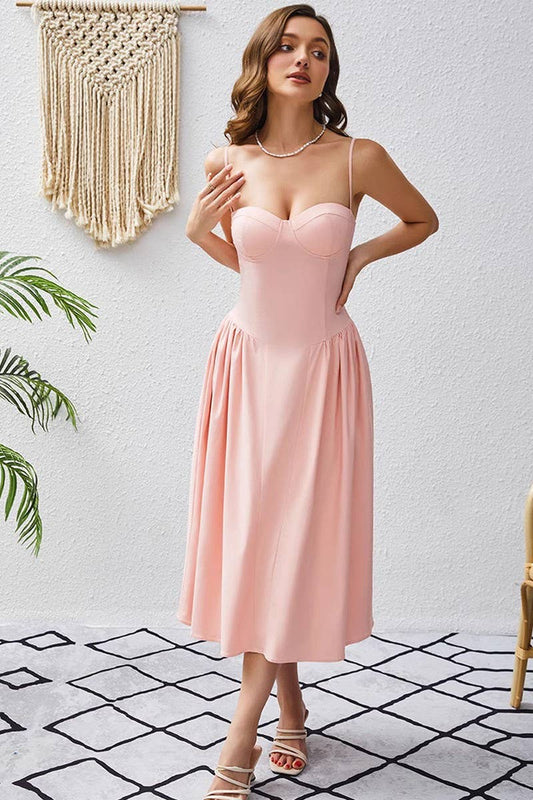 CWDMD01087_SOLID COLOR SPAGHETTI STRAP MAXI DRESS