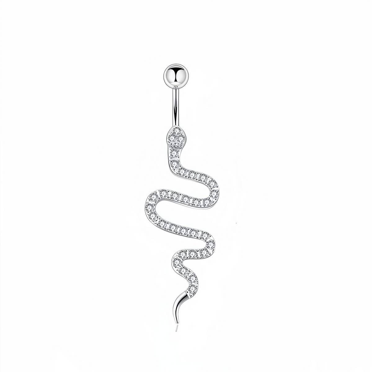 Butterfly Heart Belly Button Ring ??Zircon Gem_CWMM9182