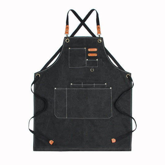 CWAB3995_THICK COTTON CANVAS STAIN-RESISTANT WORK APRON