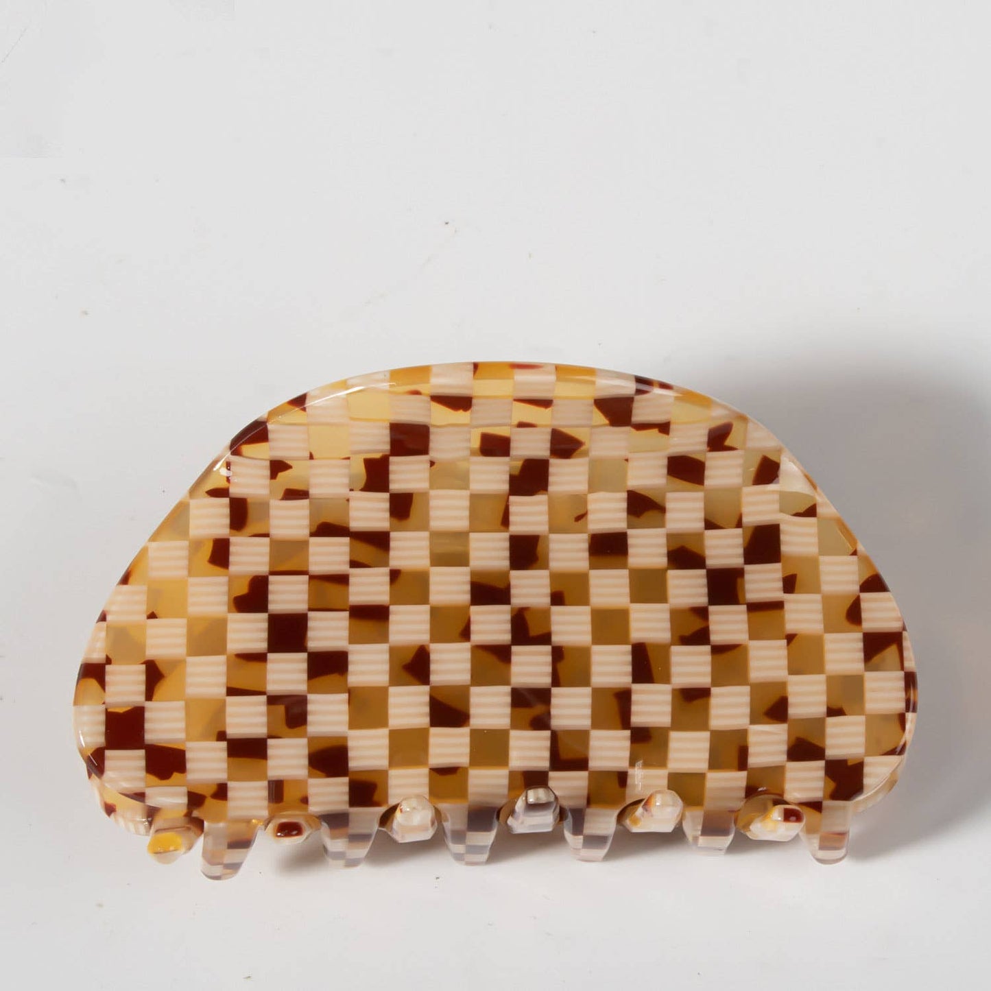 3.1in Mini Plaid Claw Clip for Hair Back Head Use_CWAHA0326