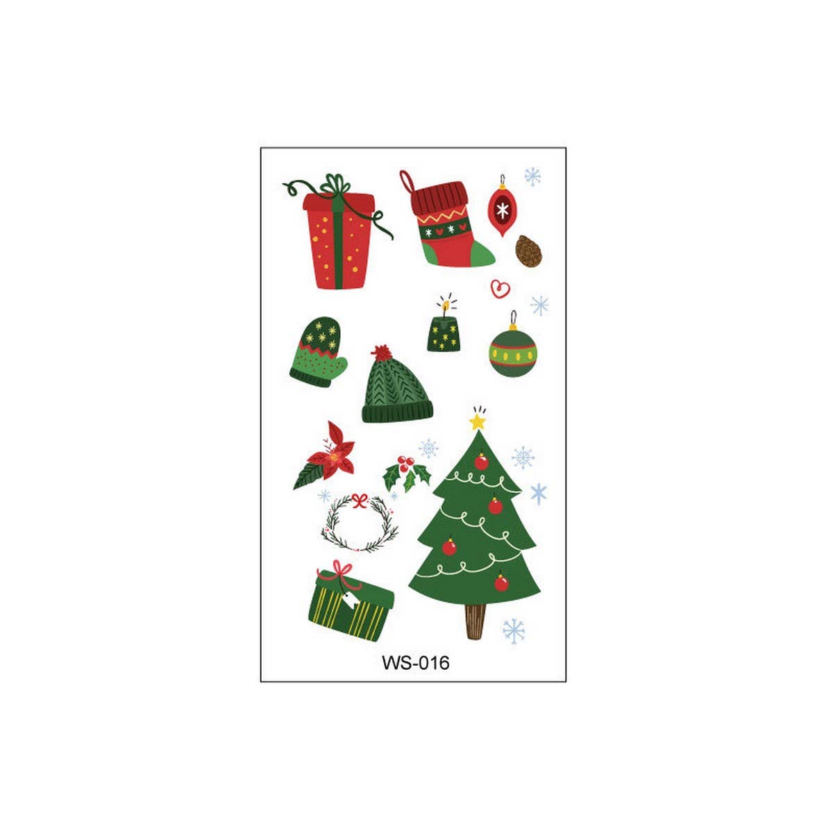 Kids Christmas Candle Tattoos for Holiday Party