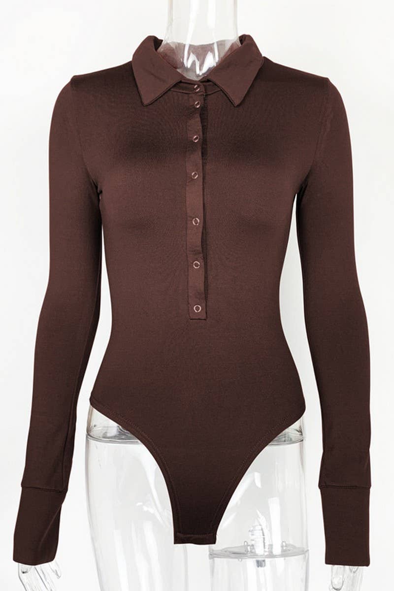 CWSJS1376_SEXY SLIM FIT LONG SLEEVE PLUS VELVET LAPEL JUMPSU