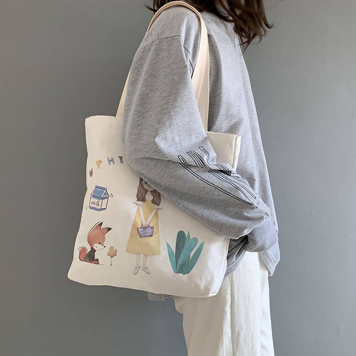 NEW SWEET AND CUTE GIRL CANVAS BAG_CWAB2186