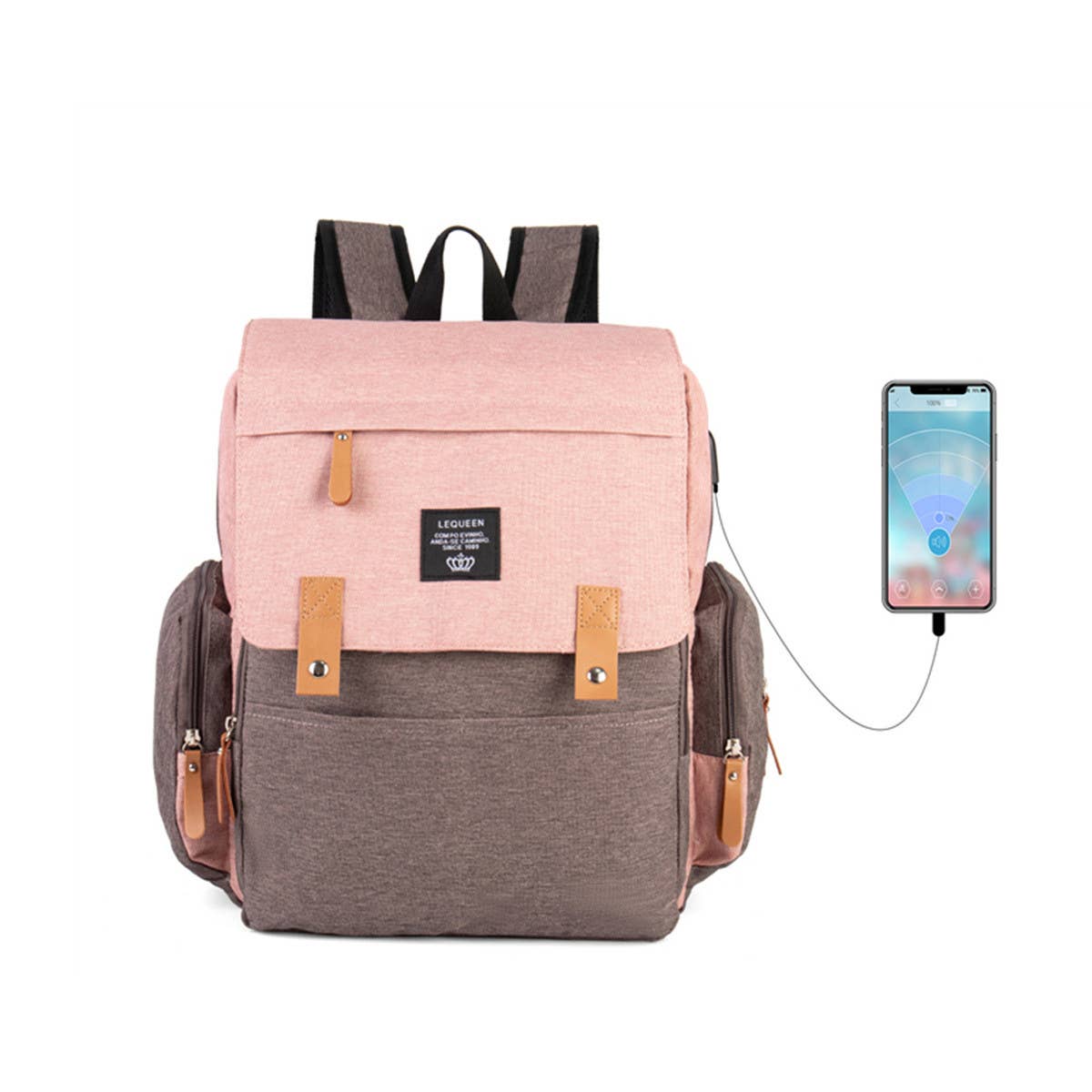 TRAVEL BACKPACK MOTHER AND BABY BAG_CWAB2224