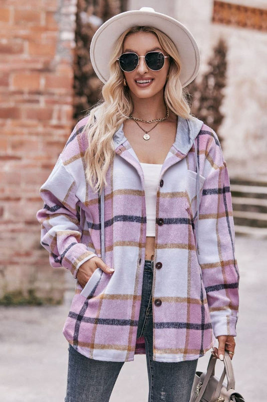 CWTSTL2179_PLAID LONG-SLEEVED SHIRT WITH HOODED POCKETS