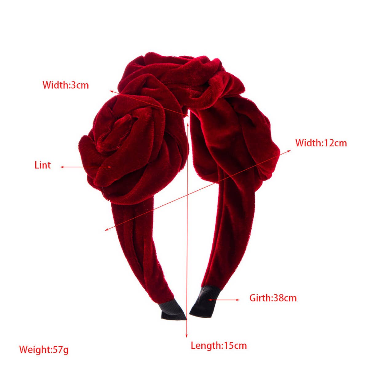 FASHIONABLE MULTI-LAYERED FLOWER HEADBAND_CWAHA1787