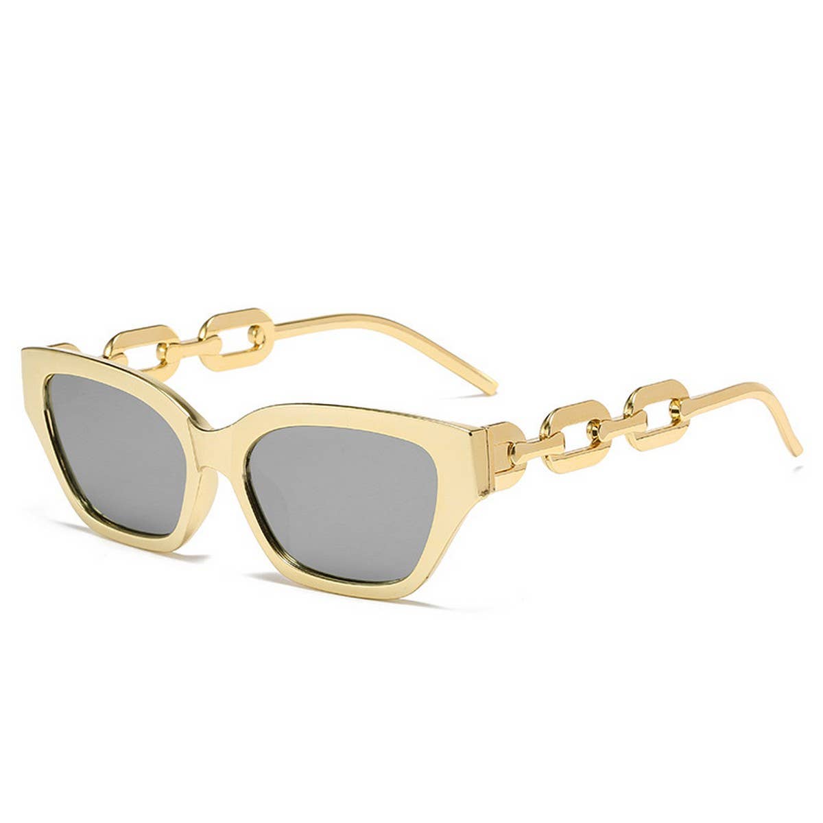 CAT-EYE CHAIN FASHION METAL SUNGLASSES WOMEN_CWASG0279
