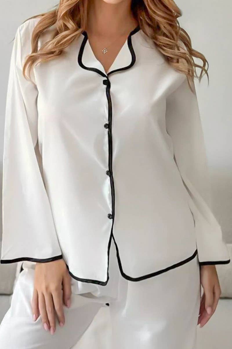 CWSPJ0325_LONG-SLEEVED AND LONG-PANTS LOOSE PAJAMA SET