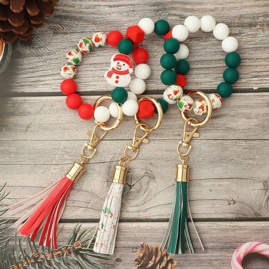 WOODEN BEAD BRACELET KEYCHAIN_CWMM1313