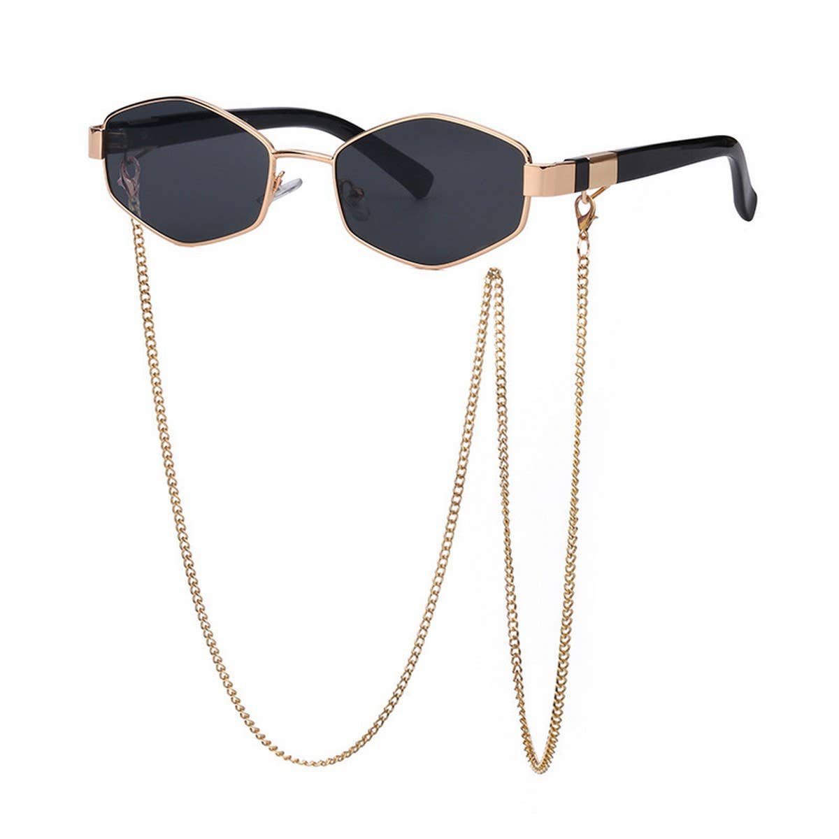 FASHION CHAIN IRREGULAR FRAME SUNGLASSES_CWASG0609