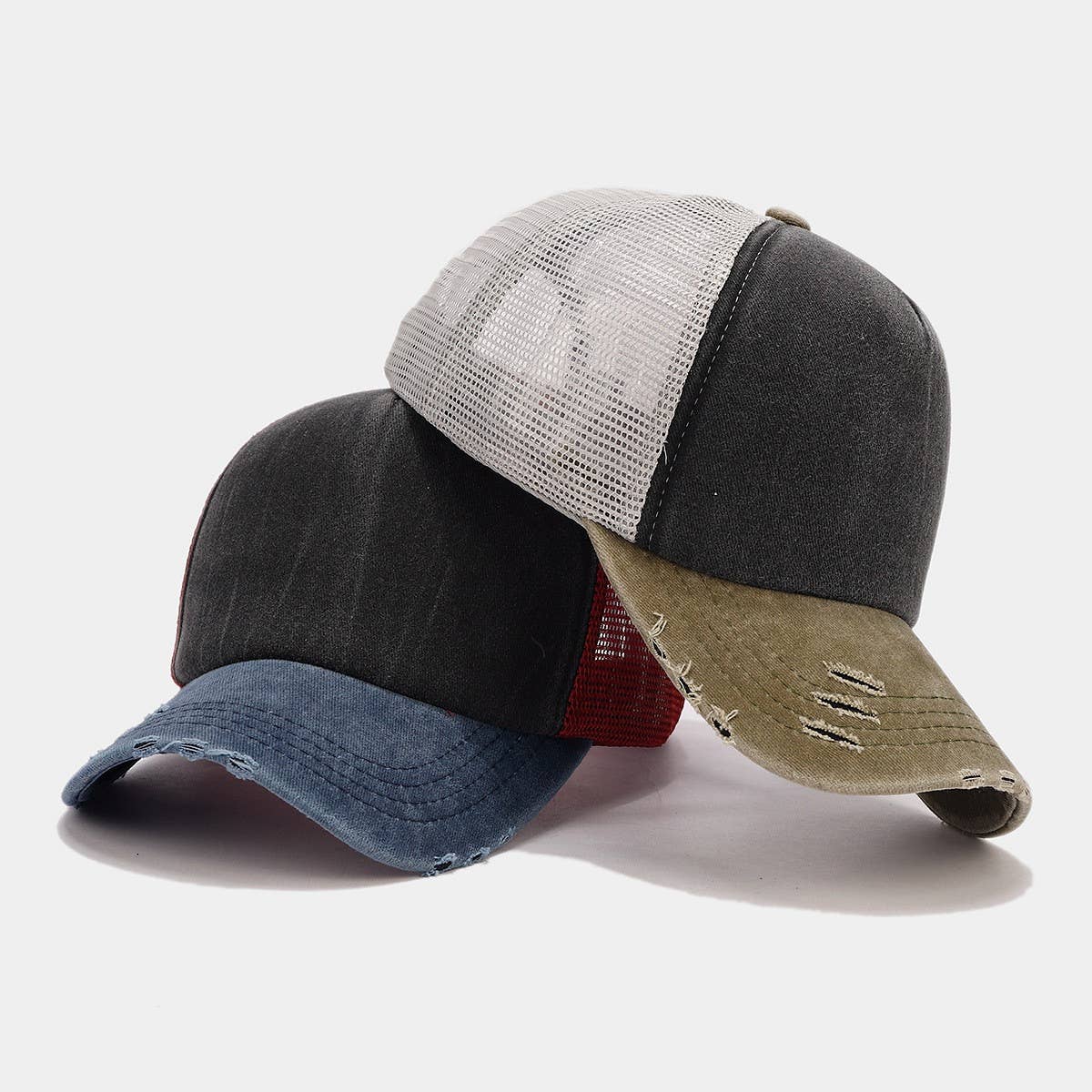 2024 NEW CONTRAST COLOR WASHED BASEBALL CAP_CWAH1571