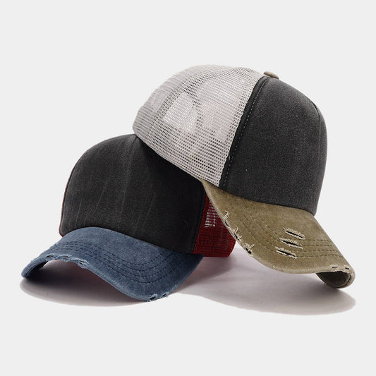 2024 NEW CONTRAST COLOR WASHED BASEBALL CAP_CWAH1571