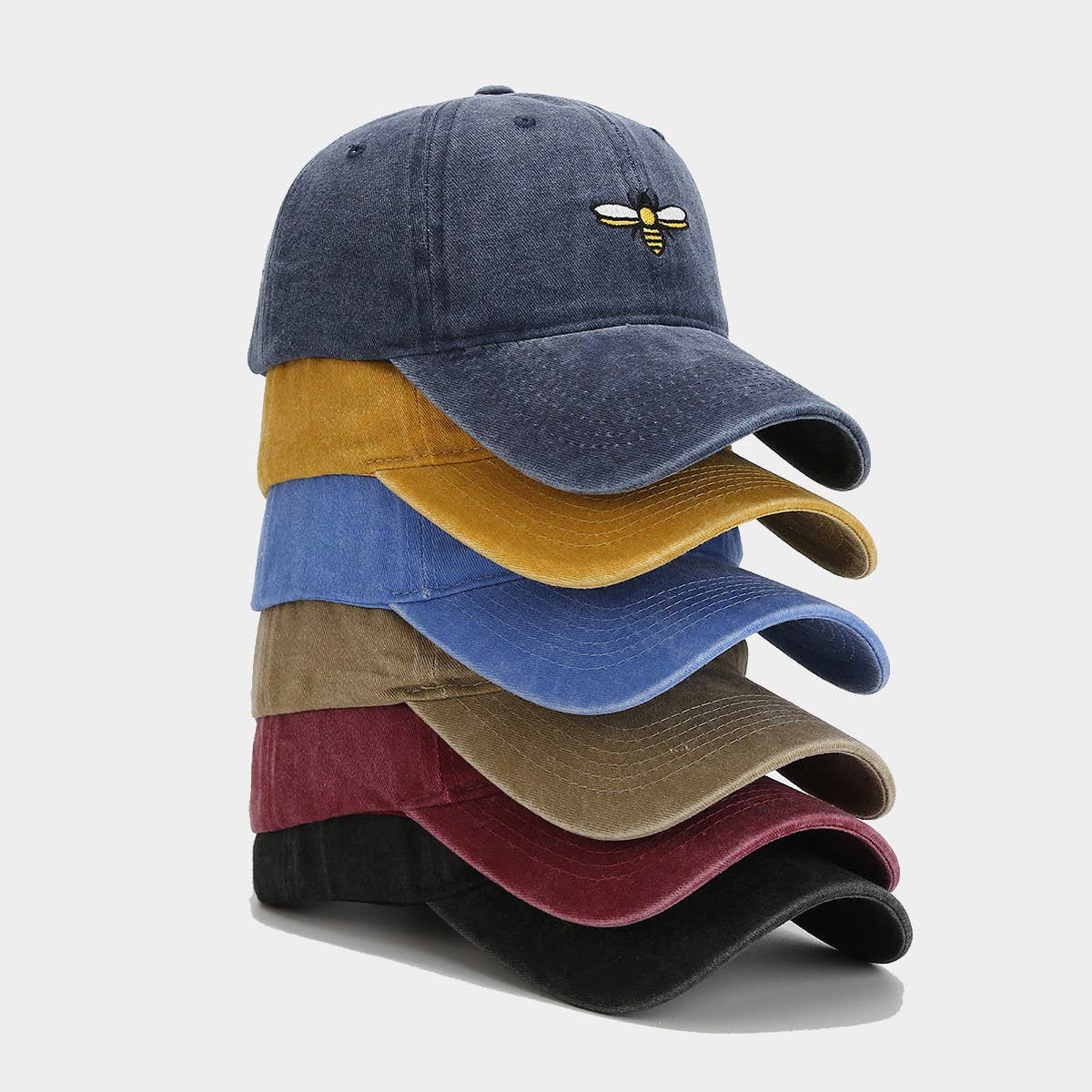 Bee Embroidery Baseball Cap -  Outdoor Sun Hat CWAH2020