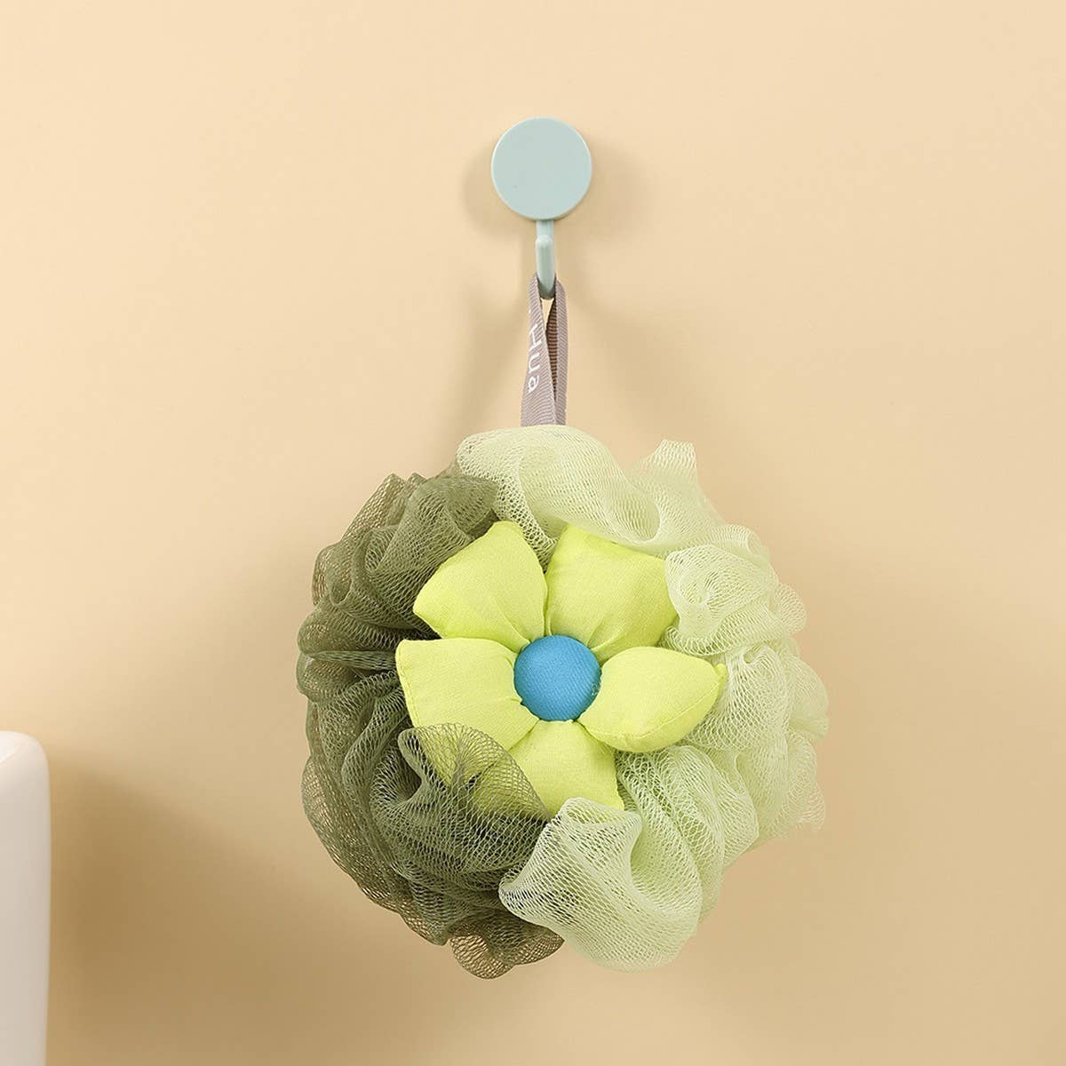BATH POUF SOFT LARGE SUNFLOWER BATH BALL_CWMM3356