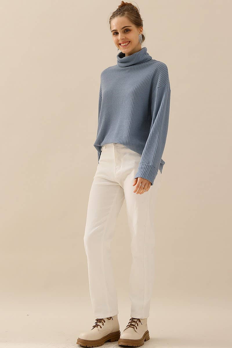 CWTTL1505_TURTLE HIGH NECK SWEATER KNIT TOP