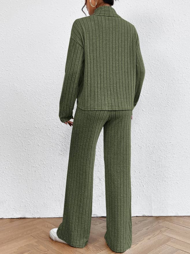 CASUAL HIGH-NECK KNITTED LONG-SLEEVED PANT SUIT_CWSTB1237