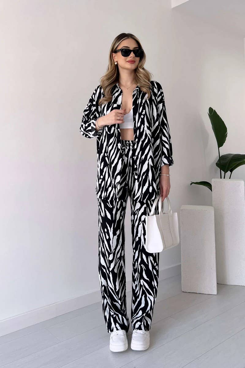 CWSS1062_SPRING WOMEN'S FASHION CASUAL TWO-PIECE SUIT