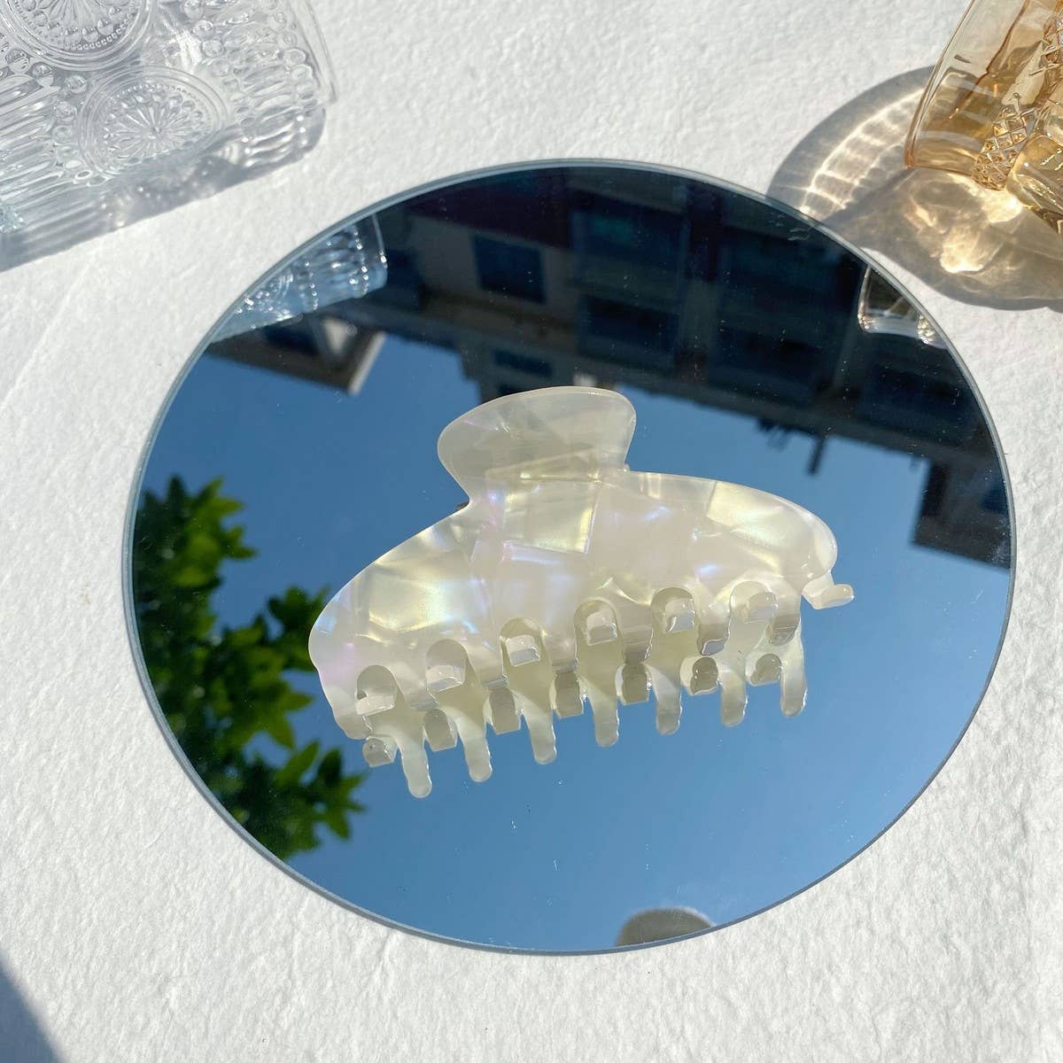 CWAHA1564_SUMMER BRIGHT TRANSPARENT HAIR CLAW CLIP