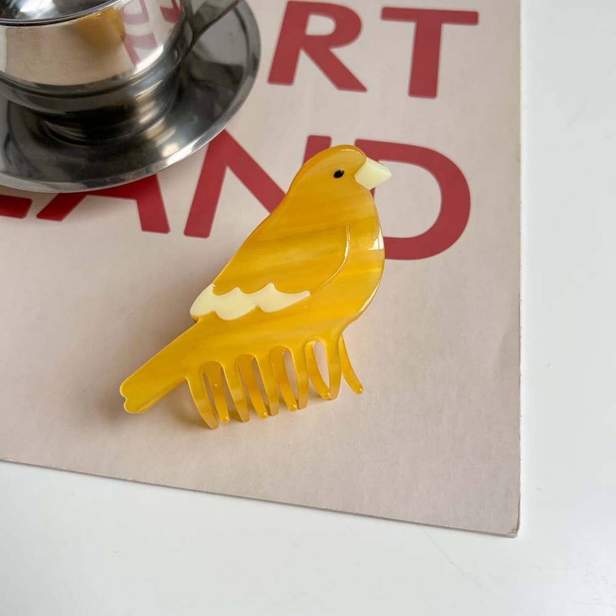 Bird Hair Claw?“Acetate Swan Peacock & Swallow Clip_CWAHA5763