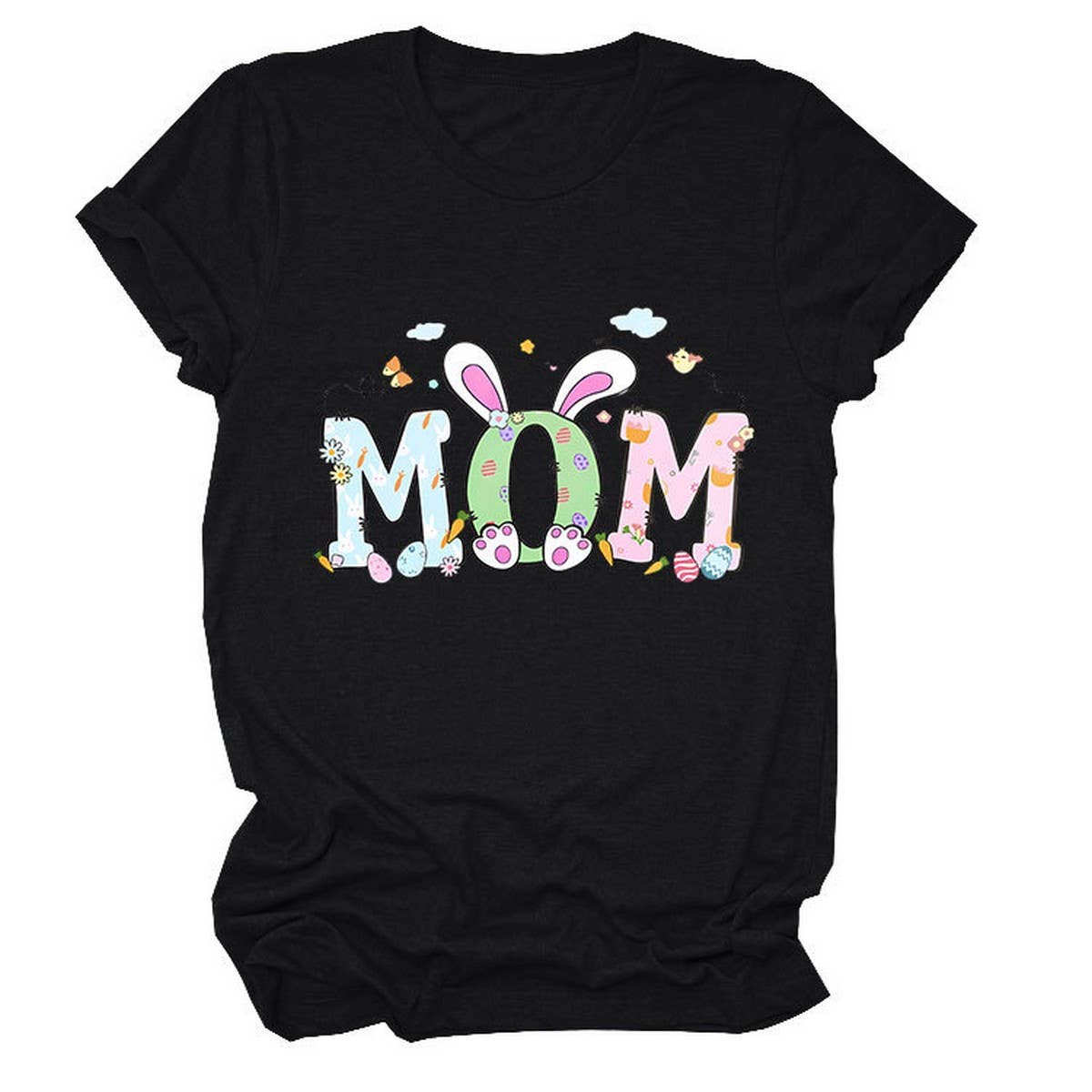 EASTER PERSONALITY FUN PRINTED SHORT SLEEVE TEES_CWTTS0783